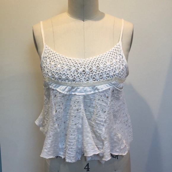 Free People Tops - Free People Off-White Crop Top